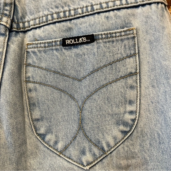 Rolla’s Original High Rise Straight Distressed Light Wash Size 25 - Picture 8 of 10